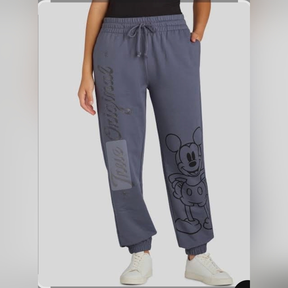 Disney Slate Gray Mickey Mouse Joggers